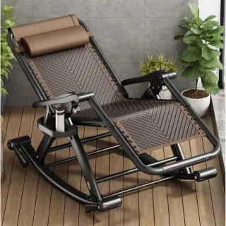 【XYG】藤椅搖搖椅折疊躺椅可睡覺老人陽台家用休閒坐睡兩用(搖椅/躺椅/休閒椅/沙發椅)