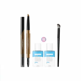 【MAYBELLINE 媚比琳】新一代 宛若真眉柔霧塑型眉膠筆0.2g/零失手3D持色染眉膏(任選2入組)