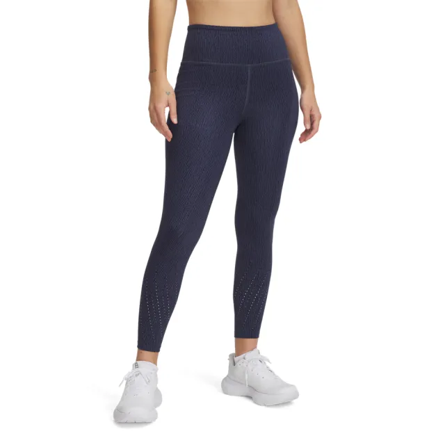 【UNDER ARMOUR】UA 女 Launch Elite涼感系列 Print 緊身九分褲_1386334-044(深藍色)