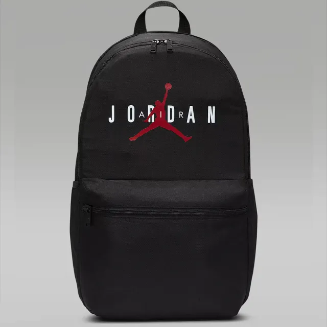 【NIKE 耐吉】JORDAN喬丹 HBR經典黑色雙肩包 運動包裝備後背包平板收納包大空間13吋筆電包(JD2413006AD005)
