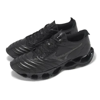 【MIZUNO 美津濃】休閒鞋 Wave Prophecy Morelia Neo 男鞋 黑 復古足球鞋 美津濃(D1GA2551-01)