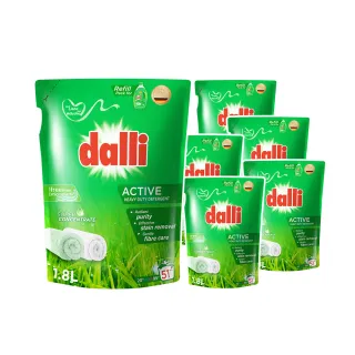 【Dalli德國達麗】全效去漬超濃縮酵素洗衣精補充包1.8Lx6入(除菌抗螨/深層去漬/去味除臭)