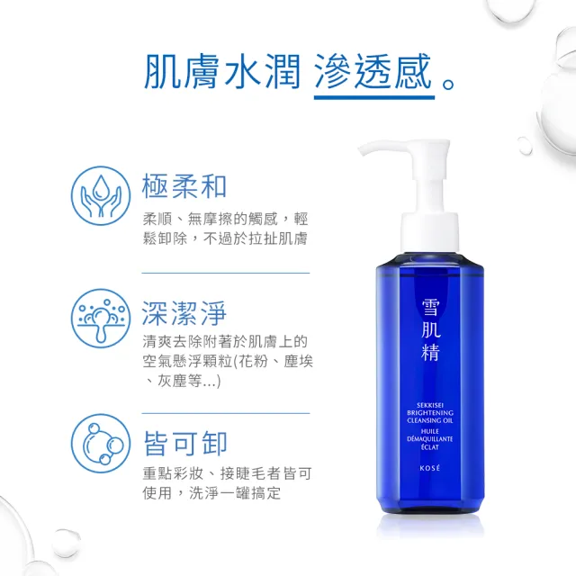 【KOSE 高絲】雪肌精 澄白薏透潔顏油 150ml