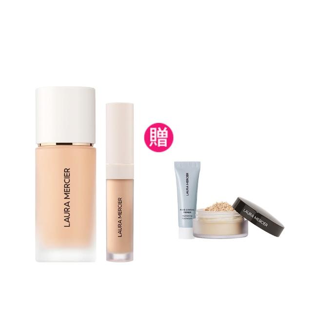 【LAURA MERCIER 蘿拉蜜思】清透完美底妝組(極致煥顏輕透完美粉底30ml + 極致煥顏輕透完美遮瑕筆)