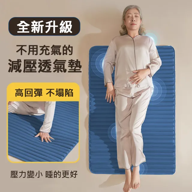 【舒福家居】全新升級減壓護理透氣墊 減壓防褥瘡床墊(減壓床墊附專用床套組-90X180cm)