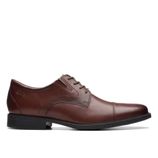 【Clarks】男鞋 Whiddon Cap 寬楦設計一字頭德比鞋 皮鞋 紳士鞋(CLM74471D)