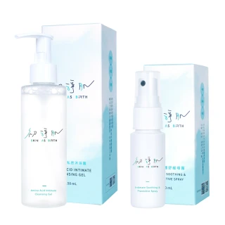 【初淨肌 SAB】1+1 私密防護舒緩噴霧30ml+胺基酸私密沐浴露150ml(日本淨味柿子/植萃精華/洋甘菊/蔓越莓)