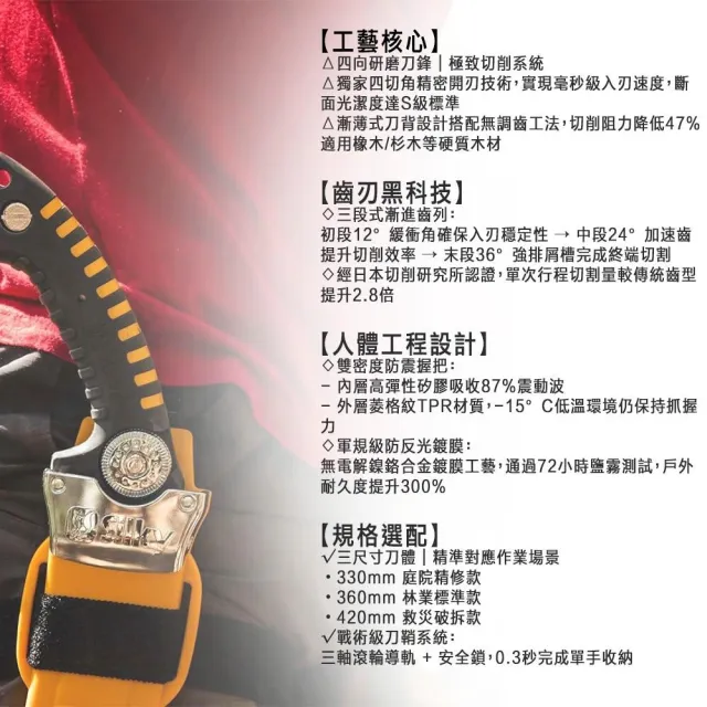 【Silky 喜樂】彎鋸 330mm修枝鋸390-33(劍型彎鋸 鋸子 手鋸 木鋸 木工 日本鋸子 木工鋸 修枝鋸 樹枝修剪)