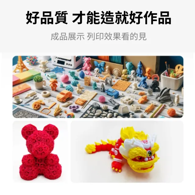 PETG 3D列印耗材(正紅 白 海軍藍 黃色 透明 黑色 灰色 3D列印耗材)