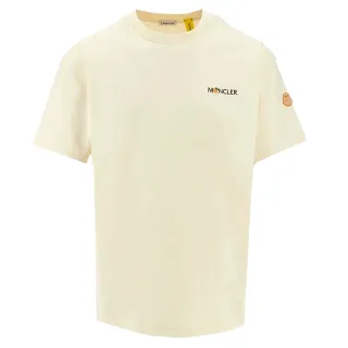 【MONCLER】秋冬新款 男款 GILGA FARM BY DONALD GLOVER聯名系列 短袖T恤-象牙白色(S號、M號、L號、XL號)