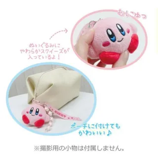 【小禮堂】雙11 星之卡比 三連串珠絨毛吊飾娃娃 動作款(平輸品)