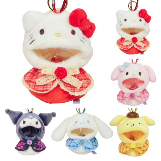 【小禮堂】Sanrio 三麗鷗 絨毛造型玩偶裝 格紋玫瑰 偶像應援 Kitty 美樂蒂 布丁狗 大耳狗(