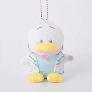 【小禮堂】雙11 Sanrio 三麗鷗 貝克鴨 絨毛玩偶吊飾 302診療室(平輸品)