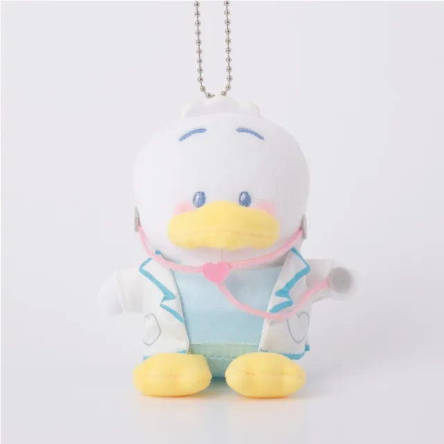 【小禮堂】雙11 Sanrio 三麗鷗 貝克鴨 絨毛玩偶吊飾 302診療室(平輸品)