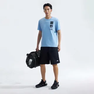 【The North Face 官方旗艦】北面男女款黑色背提兩用休閒旅行包｜52ST53R(運動包 登山包 書包)