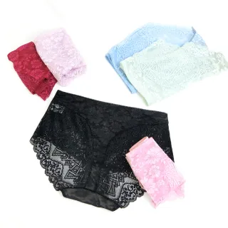 【尚芭蒂】6件組 石墨烯柔軟透膚蕾絲內褲(顏色隨機)