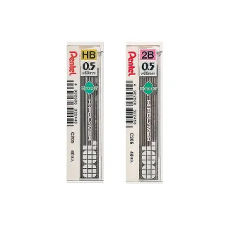 【全勝】PENTEL C-205 自動鉛筆芯 5入(HB/2B/筆芯/自動鉛筆/自動筆/0.05mm)