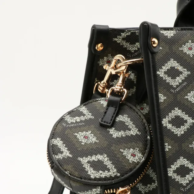 【LA MARTINA】交換禮物 直播限定 義大利原裝進口 限量2折 頂級花繡紋托特包肩背包 1570T 全新專櫃展示品