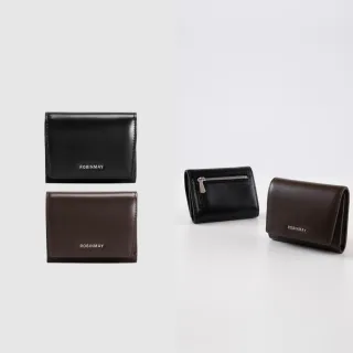 【ROBINMAY】秘境微光真皮短夾 頭層皮(壓扣封口/多色任選)