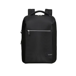 【Samsonite 新秀麗】LITEPOINT 商務休閒輕量多夾層筆電後背包/雙肩包/電腦包15.6吋(黑)