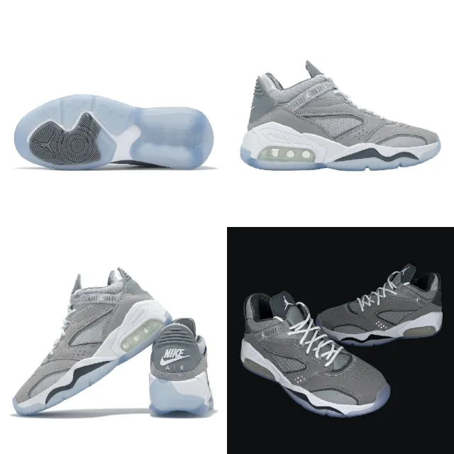 NIKE 耐吉】休閒鞋Jordan Point Lane 男鞋灰白喬丹氣墊緩震果凍底 