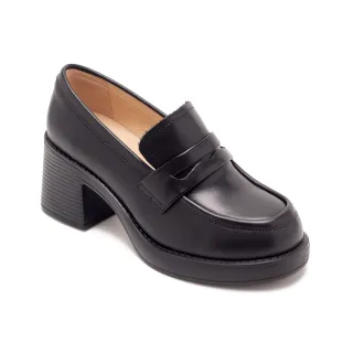 【Pineapple Outfitter】MANCE 經典基本高跟樂福鞋(黑色)