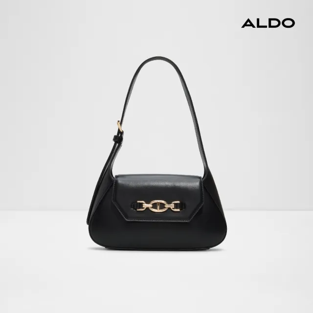 【ALDO】RHIANON- 時尚優雅長背帶單肩包(黑色)