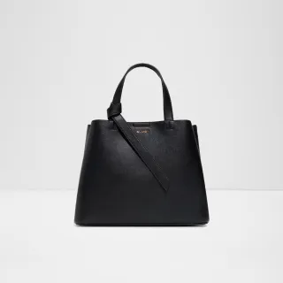 【ALDO】ZARIA- 時尚方形設計托特包(黑色)