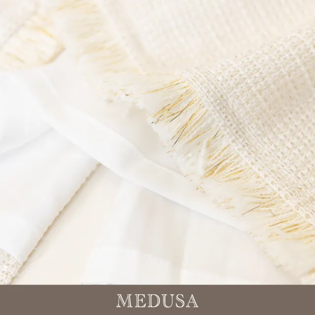 【MEDUSA 曼度莎】現貨-小香風流蘇套裝長裙（M-XL）｜小香風長裙 夏季呢布 正裝裙 長裙(601-5310C)