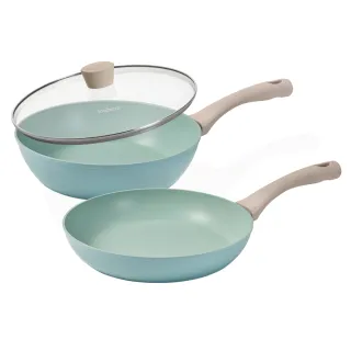 【CorelleBrands 康寧餐具】SNAPWARE 鈦輕量不沾鍋28CM雙入組-IH爐可用