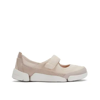 【Clarks】女鞋 三瓣鞋2.0 Trigenic2 Jane全皮面輕盈寬楦瑪莉珍休閒鞋(CLF82124C)
