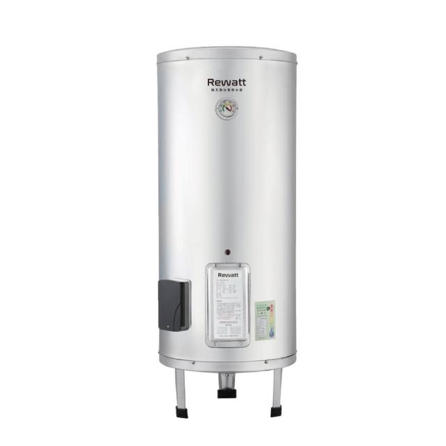 Rewatt 綠瓦 W-V30 電熱水器，臺灣原裝生產，電能式排氣設計，搭載定溫功能與電熱管加熱系統，提供穩定熱水輸出。規格包括 PE-1/2" x 14PI 四分冷熱水管口徑，尺寸 Φ43 x 108cm，適用 220V 電壓，能源效率達第三級。BSMI 許可字號 R53182，全機保固 1 年，是理想的家庭電熱水器選擇，節能環保又安全可靠。