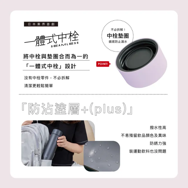 【ZOJIRUSHI 象印】不銹鋼 一體式中栓保溫保冷杯-480ml(SM-ZB48E 保溫瓶/保冰/環保杯)
