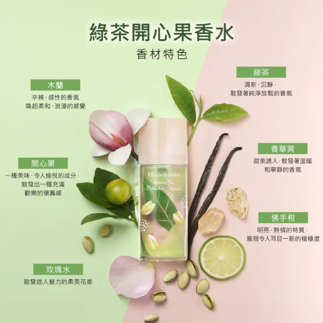 【伊麗莎白雅頓】官方直營 綠茶開心果香水100ml(茶香調/香水/開心果)