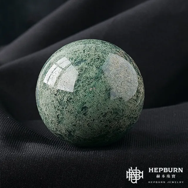 【赫本珠寶】($2388)水草瑪瑙水晶球(約58-62mm)