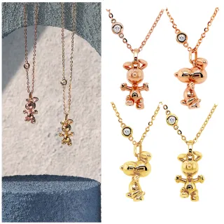 【Vividventure 亞帝芬奇】新年 情人 禮物 限時優惠 史努比 14K 3分 天然鑽石 項鍊 歡樂躍動(SNOOPY聯名)