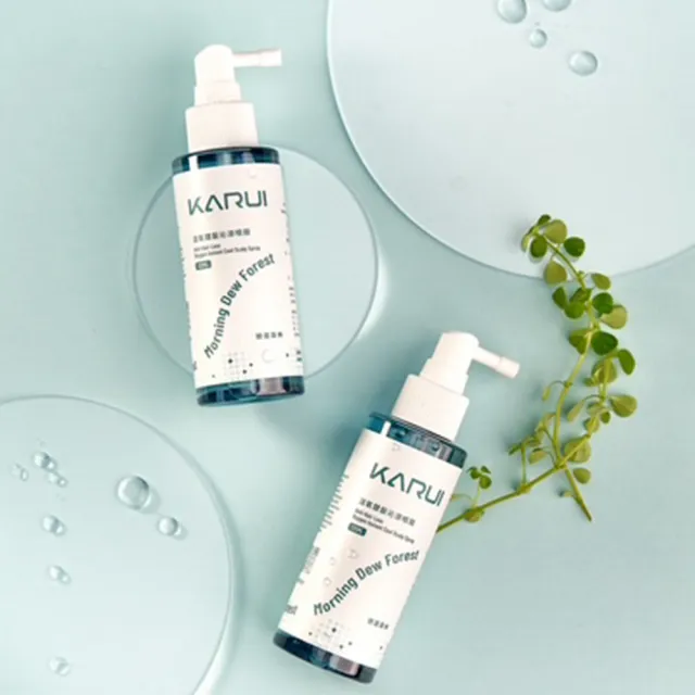 【Karui 卡洛伊】健髮頭皮涼感噴霧120ml(沁涼控油、髮香整天、安全帽族最愛、炎熱救星)