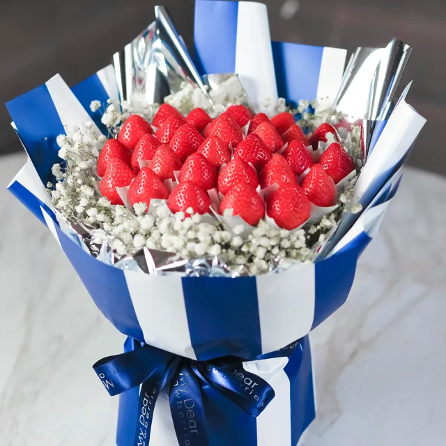 【MyDearStrawberries】la Saint-Valentin 法式情人草莓花束(水果花束/情人節/告白/生日禮物/草莓)