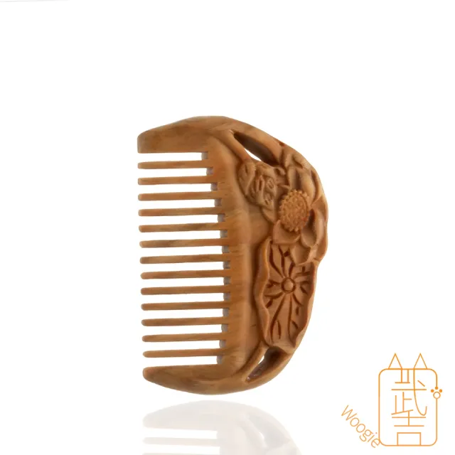 【Woogie武吉珠寶】帶財綠檀木開運梳子(60mm)