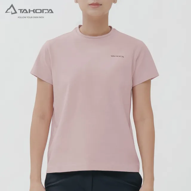 【TAKODA】Tipi 女純棉短袖印花系列-玉山 女款 兩色(親膚透氣/厚磅紮實)