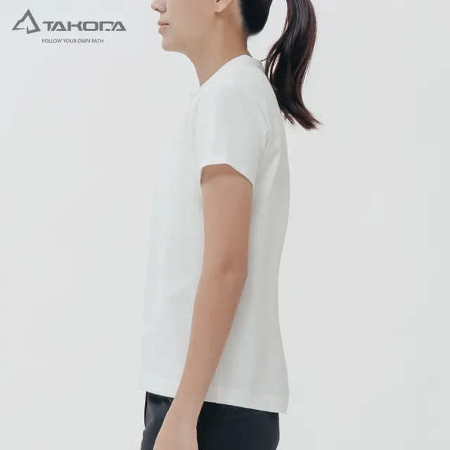 【TAKODA】Tipi 女純棉短袖印花系列-玉山 女款 兩色(親膚透氣/厚磅紮實)