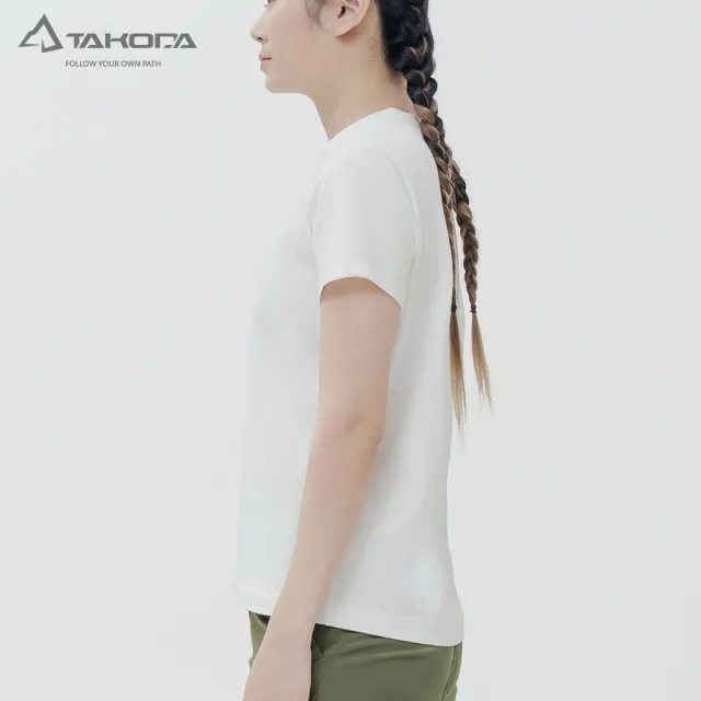 【TAKODA】Tipi 女純棉短袖印花系列-露營去 女款 兩色(親膚透氣/厚磅紮實)