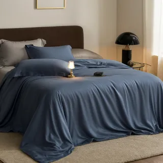 【A-nice】長絨棉被套床包被套枕套組(雙人/加大 素色經典CF系列 80支 400織)