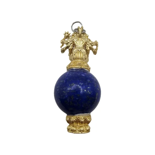 【藏古祥館】青金石抱喜球 N12(青金石抱喜球)