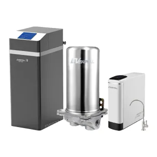 【EVERPOLL】全戶柔淨軟水機18L+傳家寶全戶濾淨+直出RO淨水器(JH-R2000+FH-301+RO-900G)