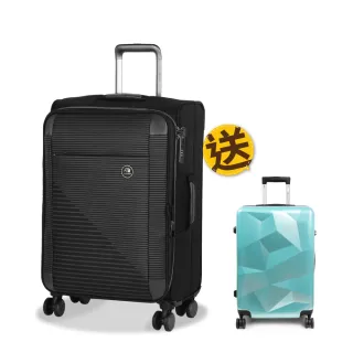 【eminent 萬國通路】20吋 輕量 雙排靜音輪 TSA海關鎖 S1130 行李箱 登機箱 旅行箱 布箱 拉桿箱