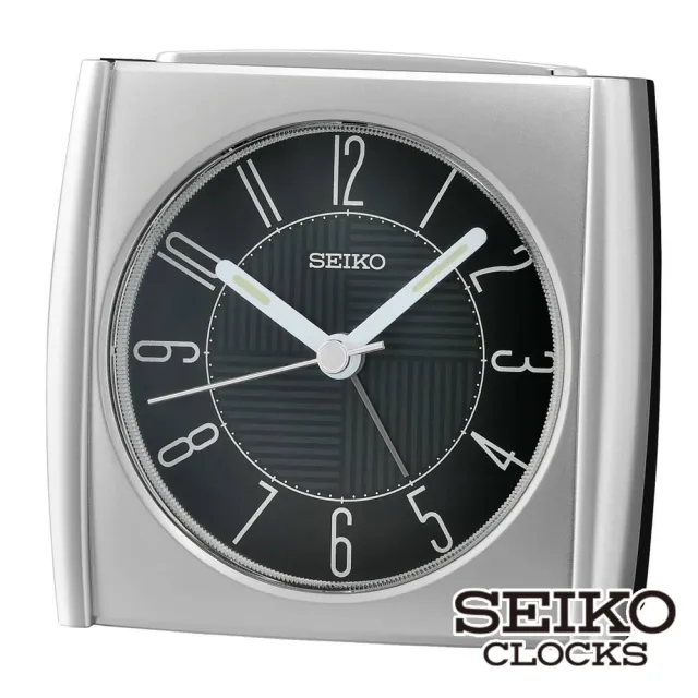 【SEIKO 精工】貪睡夜光 嗶嗶鬧鈴 鬧鐘時鐘 QHE205J.QHE205S.QHE205W(清楚大數字 滑動式靜音指針)