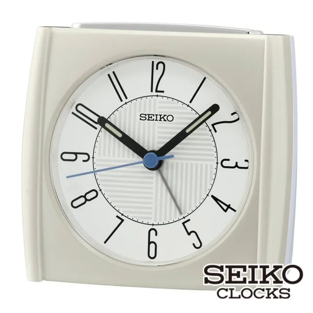 【SEIKO 精工】貪睡夜光 嗶嗶鬧鈴 鬧鐘時鐘 QHE205J.QHE205S.QHE205W(清楚大數字 滑動式靜音指針)