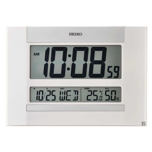 【專業推薦】SEIKO QHL088W 大字幕數位電子鐘:居家與辦公空間的清晰守護者