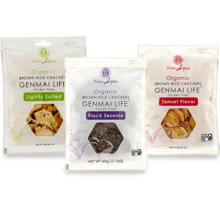 【有機思維】MUSO 日本有機糙米仙貝餅乾(日式醬油/薄鹽/黑芝麻)